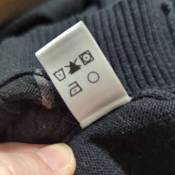 Pronto Uomo Sweater Men's Size XL Black‎ Stripes Textured Lightweight Cosby 80's - Picture 11 of 13